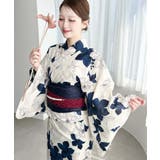 ＼豊富な13種類展開♪／浴衣3点セット（ゆかた＋帯2本） | moment+ | 詳細画像2 