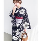 ＼豊富な13種類展開♪／浴衣3点セット（ゆかた＋帯2本） | moment+ | 詳細画像22 