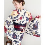 ＼豊富な13種類展開♪／浴衣3点セット（ゆかた＋帯2本） | moment+ | 詳細画像51 