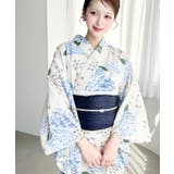 ＼豊富な13種類展開♪／浴衣3点セット（ゆかた＋帯2本） | moment+ | 詳細画像64 