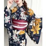 ＼豊富な13種類展開♪／浴衣3点セット（ゆかた＋帯2本） | moment+ | 詳細画像92 