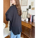 綿100％無地＆ボーダー.オーバーサイズロングスリーブTシャツ | moment+ | 詳細画像11 