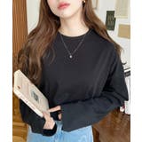 綿100％無地＆ボーダー.オーバーサイズロングスリーブTシャツ | moment+ | 詳細画像12 