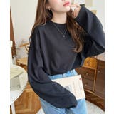 綿100％無地＆ボーダー.オーバーサイズロングスリーブTシャツ | moment+ | 詳細画像13 