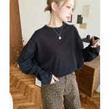 綿100％無地＆ボーダー.オーバーサイズロングスリーブTシャツ | moment+ | 詳細画像15 