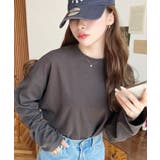 綿100％無地＆ボーダー.オーバーサイズロングスリーブTシャツ | moment+ | 詳細画像16 