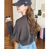 綿100％無地＆ボーダー.オーバーサイズロングスリーブTシャツ | moment+ | 詳細画像17 