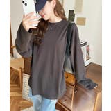 綿100％無地＆ボーダー.オーバーサイズロングスリーブTシャツ | moment+ | 詳細画像19 