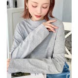 綿100％無地＆ボーダー.オーバーサイズロングスリーブTシャツ | moment+ | 詳細画像24 