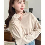 綿100％無地＆ボーダー.オーバーサイズロングスリーブTシャツ | moment+ | 詳細画像26 