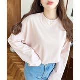 綿100％無地＆ボーダー.オーバーサイズロングスリーブTシャツ | moment+ | 詳細画像34 