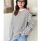 綿100％無地＆ボーダー.オーバーサイズロングスリーブTシャツ | moment+ | 詳細画像48 