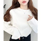 綿100％無地＆ボーダー.オーバーサイズロングスリーブTシャツ | moment+ | 詳細画像5 