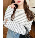 綿100％無地＆ボーダー.オーバーサイズロングスリーブTシャツ | moment+ | 詳細画像50 