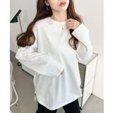 綿100％無地＆ボーダー.オーバーサイズロングスリーブTシャツ | moment+ | 詳細画像8 