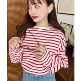 綿100％無地＆ボーダー.オーバーサイズロングスリーブTシャツ | moment+ | 詳細画像87 