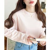 ピンク | 綿100％無地＆ボーダー.オーバーサイズロングスリーブTシャツ | moment+