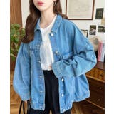 サックスブルー | オーバーサイズデニムジャケット ビッグGジャン ヘビーウェイトデニム＆ヘビーツイ… | moment+