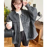 ブラック系その他 | オーバーサイズデニムジャケット ビッグGジャン ヘビーウェイトデニム＆ヘビーツイ… | moment+