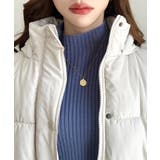 エコダウンフードブルゾン | moment+ | 詳細画像11 