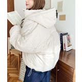 エコダウンフードブルゾン | moment+ | 詳細画像6 