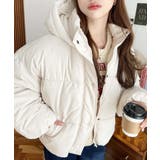 アイボリー | エコダウンフードブルゾン | moment+