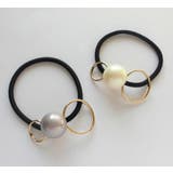 ダブルフープ オーロラボールL ヘアゴム | monamona | 詳細画像1 