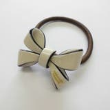 アイボリー | リボン型ヘアゴム | monamona