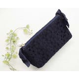 NAVY | ポーチ 化粧ポーチ 小物入れ コスメポーチ ミニバッグ バッグインポーチ | monamona
