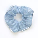 ブルー | パイピングボーダーシュシュ | monamona