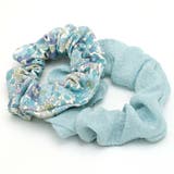 シュシュ 2個セット 花柄 無地 小ぶり | monamona | 詳細画像5 