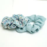 シュシュ 2個セット 花柄 無地 小ぶり | monamona | 詳細画像6 