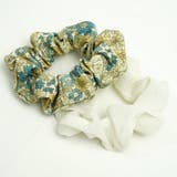 シュシュ 2個セット 花柄 無地 小ぶり | monamona | 詳細画像7 