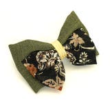 無地花柄ツートンリボンポニー | monamona | 詳細画像2 