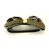 無地花柄ツートンリボンポニー | monamona | 詳細画像4 