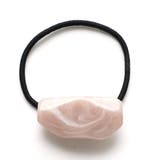 ピンク | マーブル柄アクリルポニー リングゴムが交換できる | monamona