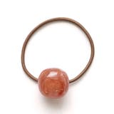 ブラウン | 長方形アクリルポニー リングゴムが交換できる | monamona