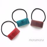 丸型アクリルポニー リングゴムが交換できる | monamona | 詳細画像1