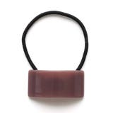 ブラウン | 丸型アクリルポニー リングゴムが交換できる | monamona