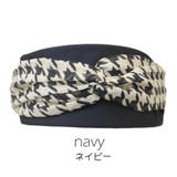 ネイビー | 千鳥柄ヘアバンド | monamona