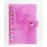 ピンク | シール帳 バインダー ラメ入りクリアバインダー | monamona