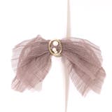 ベージュ | ワイドリボンポニー パール | monamona