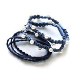 ブルー | 4Pウェーヴセットゴム | monamona