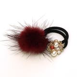 パールビジュー＆ファーヘアポニー | monamona | 詳細画像7 