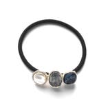 ブルー | パールビジューヘアゴム ヘアポニー | monamona