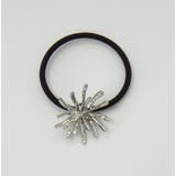 シルバー | 立体型花ヘアゴム | monamona