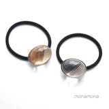 ツートンドームヘアゴム ヘアポニー | monamona | 詳細画像1 
