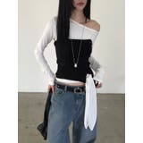 レイヤードデザイントップス 韓国ファッション | mood in seoul | 詳細画像6 