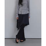 ボタン付きフレアリブパンツ 韓国ファッション | mood in seoul | 詳細画像3 