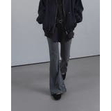 ボタン付きフレアリブパンツ 韓国ファッション | mood in seoul | 詳細画像4 